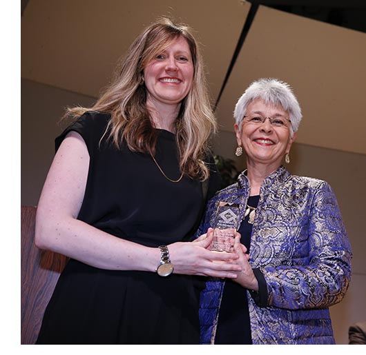 Ms. Shannon Dickinson, recipient of the 2020 Dr. Judy Flythe Teacher Leader Award, and a mathematics teacher at Lee-Davis High School in Hanover County.