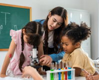 Science Teacher with Students