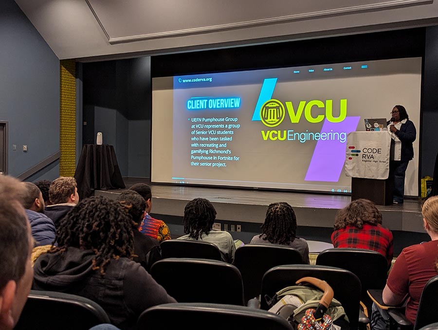 Senior Demo Day VCU Eng and CRVA partnership